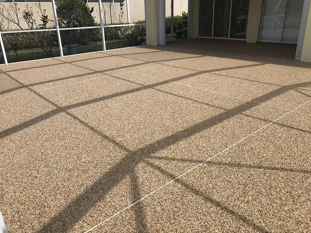 Residential epoxystone pooldeck